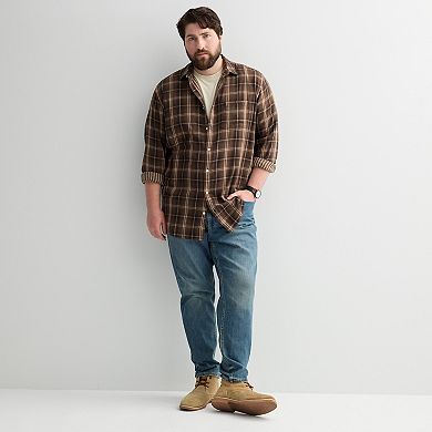 Big & Tall Sonoma Goods For Life® Double Weave Long Sleeve Shirt