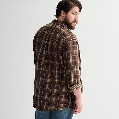Big & Tall Sonoma Goods For Life® Double Weave Long Sleeve Shirt