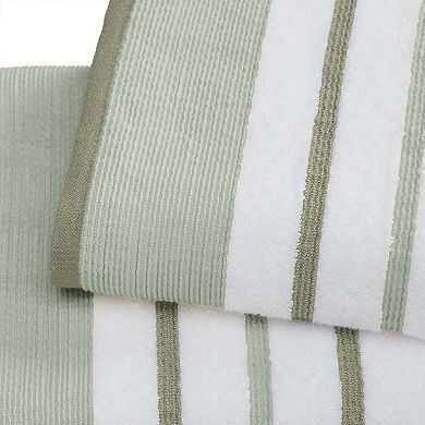 Madelinen® 2-Pack Cotton Striped Bath Sheet Set