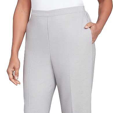 Petite Alfred Dunner Estate Pull-On Medium Length Pants