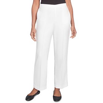 Petite Alfred Dunner Estate Pull-On Medium Length Pants