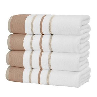 Madelinen® 4 pk Striped Bath Towels