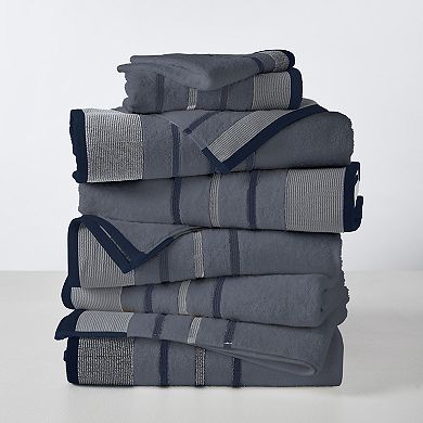 Madelinen® 6-Pack Cotton Striped Towel Set