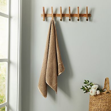Madelinen® 2-Pack Cotton Quick Dry Textured Bath Sheet Set