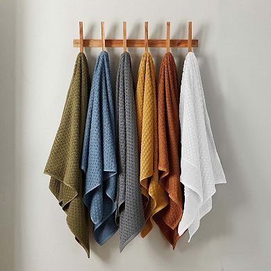 Madelinen® 2-Pack Cotton Quick Dry Textured Bath Sheet Set