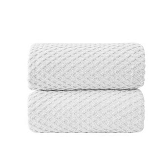 Madelinen® 2-Pack Cotton Quick Dry Textured Bath Sheet Set