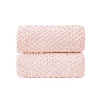 Madelinen® 2-Pack Cotton Quick Dry Textured Bath Sheet Set