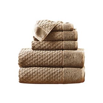 Madelinen® 6-Pack Cotton Quick Dry Textured Towel Set