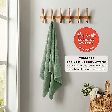 Madelinen® 2-Pack Cotton Texture Bath Sheet Set