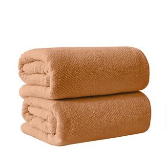 Madelinen® 2-Pack Cotton Texture Bath Sheet Set