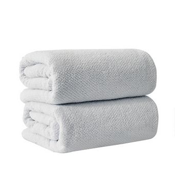 Madelinen® 2-Pack Cotton Texture Bath Sheet Set