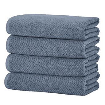 Madelinen® 4-Pack Cotton Texture Bath Towel Set