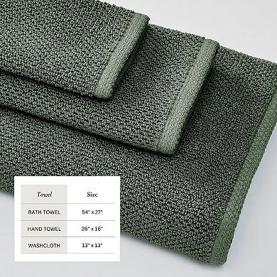 Madelinen® 6-Pack Cotton Texture Towel Set