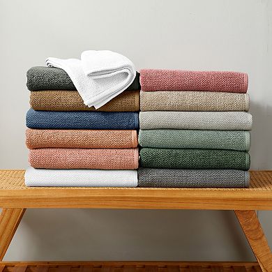 Madelinen® 6-Pack Cotton Texture Towel Set
