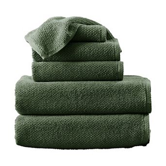 Madelinen® 6-Pack Cotton Texture Towel Set