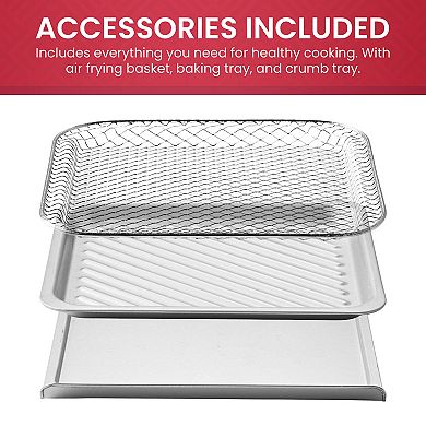 Elite Cuisine 8L Air Fryer Convection Toaster Oven with Broiler