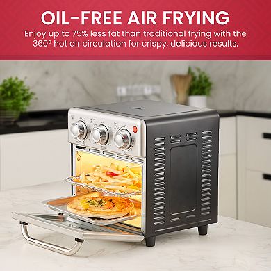 Elite Cuisine 8L Air Fryer Convection Toaster Oven with Broiler