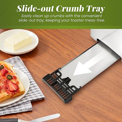 Elite Cuisine SmartToast 4-Slice Long Slot Toaster