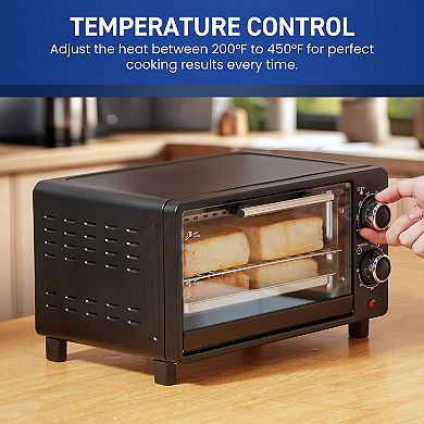Elite Cuisine 4-Slice 9.5 QT Toaster Oven Broiler