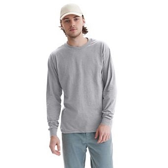 Men's Hanes® Beefy Cotton Long Sleeve T-Shirt