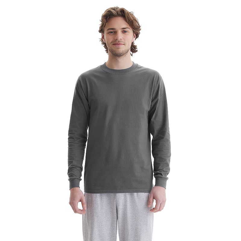 Men's Hanes® Beefy Cotton Long Sleeve T-Shirt, 
