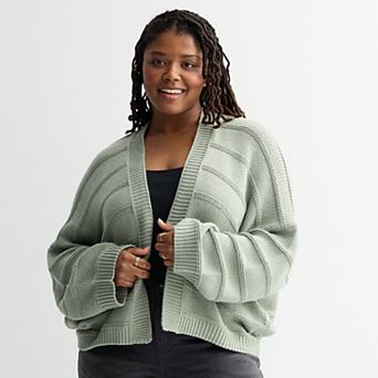 Juniors' Plus Size SO® Textured Cardigan Sweater
