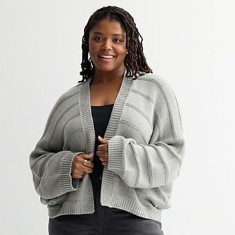 Juniors' Plus Size SO® Textured Cardigan Sweater