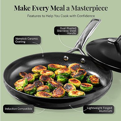 Gotham Steel Modern 5-Piece Ultra Performance Ceramic Nonstick Cookware Set