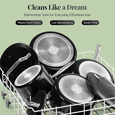 Gotham Steel Modern 5-Piece Ultra Performance Ceramic Nonstick Cookware Set