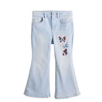Baby & Toddler Girl Jumping Beans® Mid Rise Embellished Flare Jeans