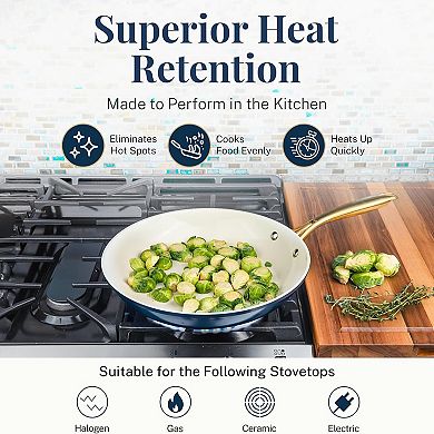 Gotham Steel Natural Collection 20-Piece Ultra Performance Ceramic Nonstick Cookware Set