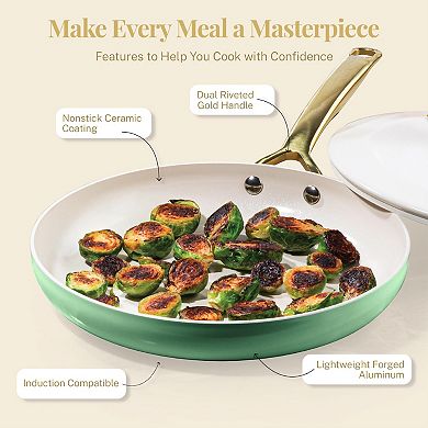 Gotham Steel Modern Cookware 11-Piece Ceramic Coating Nonstick Cookware Set