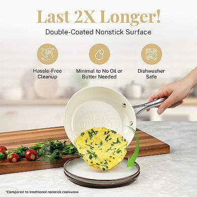 Gotham Steel Natural Collection 20-Piece Ultra Performance Ceramic Nonstick Cookware & Bakeware Set