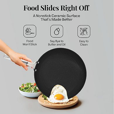 Gotham Steel Hammered Black 15-Piece Nonstick Cookware Set