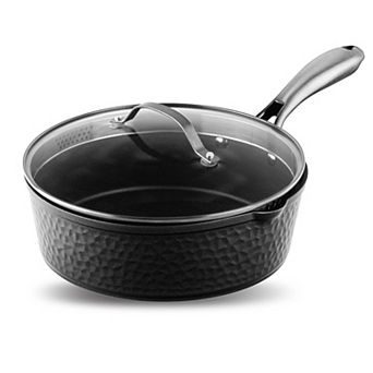 Gotham Steel Hammered 4-qt Nonstick Deep Saute Pan with Lid