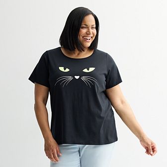 Plus Size Halloween Icons Graphic Tee