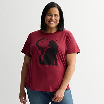 Plus Size Halloween Icons Graphic Tee