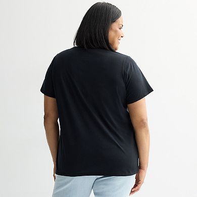 Plus Size Disney’s Mickey Mouse Spiderweb Graphic Tee