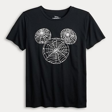 Disney's Mickey Mouse Women's Mickey Spider Web Graphic Tee