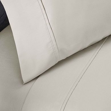 SUPERIOR 1500 Thread Count Cotton Blend Deep Pocket Solid Sheet Set
