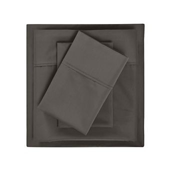 SUPERIOR 1500 Thread Count Cotton Blend Deep Pocket Solid Sheet Set