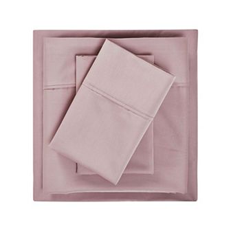 SUPERIOR 1500 Thread Count Cotton Blend Deep Pocket Solid Sheet Set