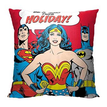 Warner Bros. Dc Justice League Be A Holiday Hero Pillow