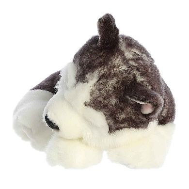 Aurora Medium Gray Miyoni Tots 10" Sleepy Husky Pup Adorable Stuffed Animal
