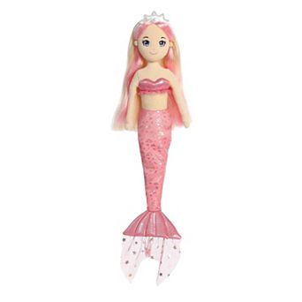 Aurora Large Pink Sea Sparkles Celestial Sparkles 18" Sunny Enchanting Stuffed Doll