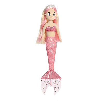 Aurora Large Pink Sea Sparkles Celestial Sparkles 18" Sunny Enchanting Stuffed Doll