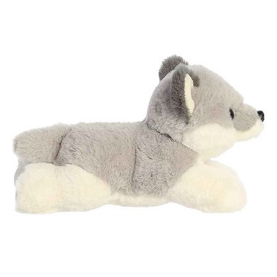 Aurora Small Gray Mini Flopsie 8" Wolf Pup Adorable Stuffed Animal