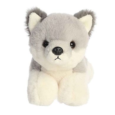 Aurora Small Gray Mini Flopsie 8" Wolf Pup Adorable Stuffed Animal