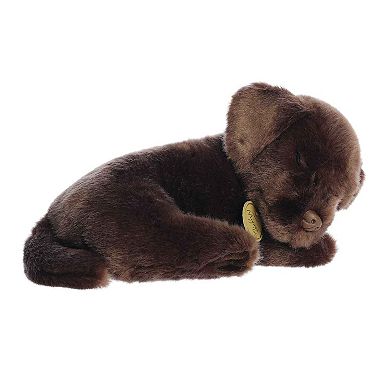 Aurora Medium Brown Miyoni Tots 10" Sleepy Chocolate Lab Pup Adorable Stuffed Animal