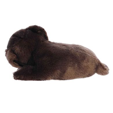 Aurora Medium Brown Miyoni Tots 10" Sleepy Chocolate Lab Pup Adorable Stuffed Animal